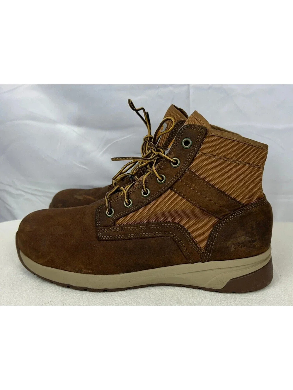 Carhartt EH ASTM F2413-18 Men's Size 10 Brown Leather Work Boots